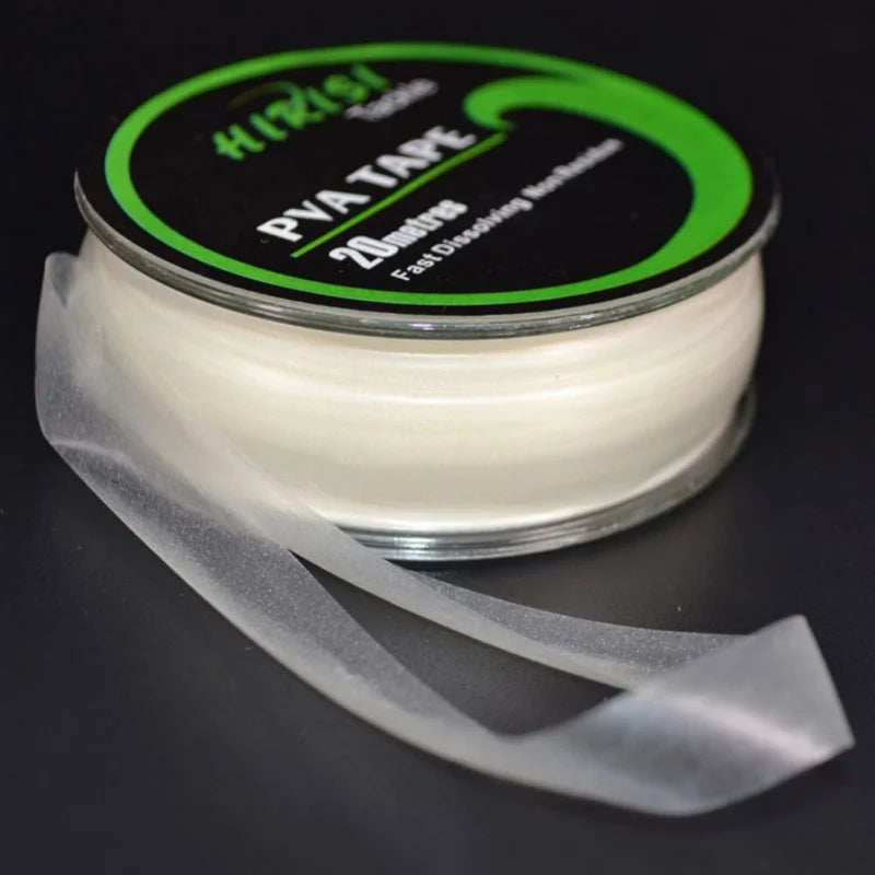 1PC Fishing PVA Tape Quick Water Dissolve Film String Line Roll Feeder Fast Water-Soluble Carp Fishing Tools Carp Fishing Feeder