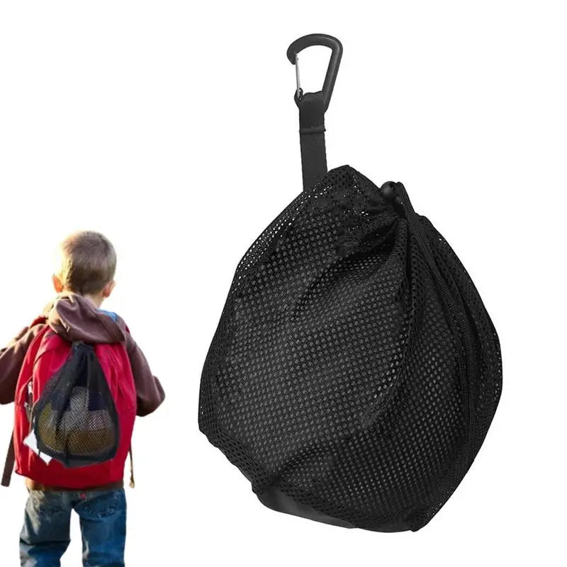 New Portable Basketball Backpack Outdoor Sports Mesh Carry Bag Football Soccer Volleyball Traveling Gym Yoga Single Ball Bag