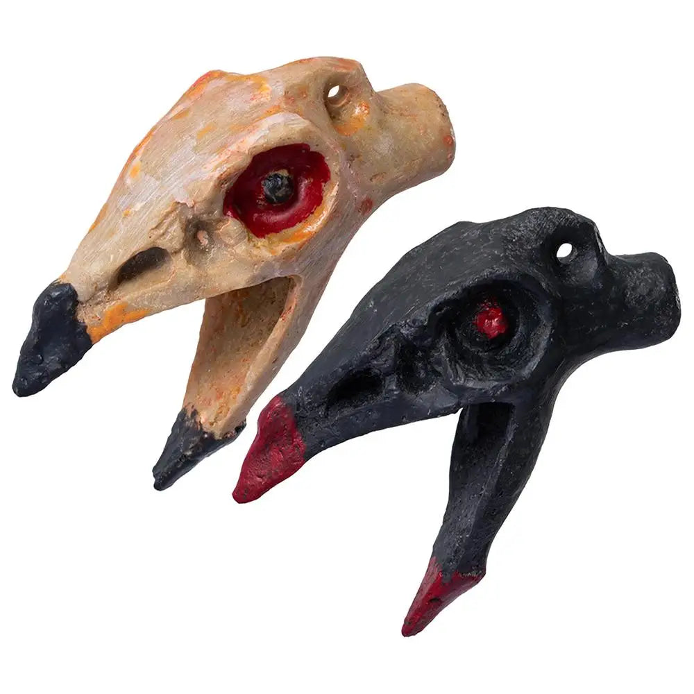 Aztec Outpost Whistles Unique Scary Prank Death Whistle Bone-Chilling Sounding Skull Shape Whistle Loud Ornament