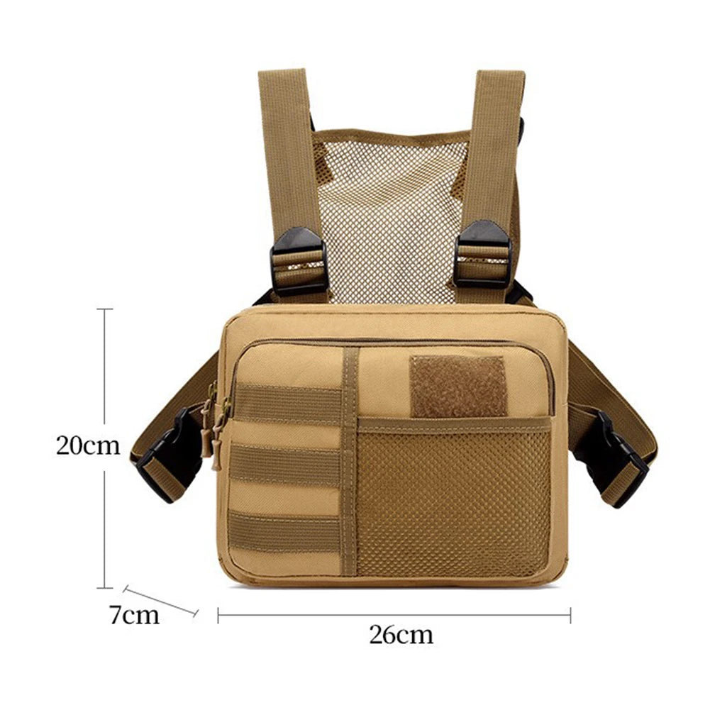 Fishing Chest Bag Men's Tactical Bags Chest Rig Packs Molle Nylon Climbing Camping Backpacks Outdoor Travel Vest anny Pack