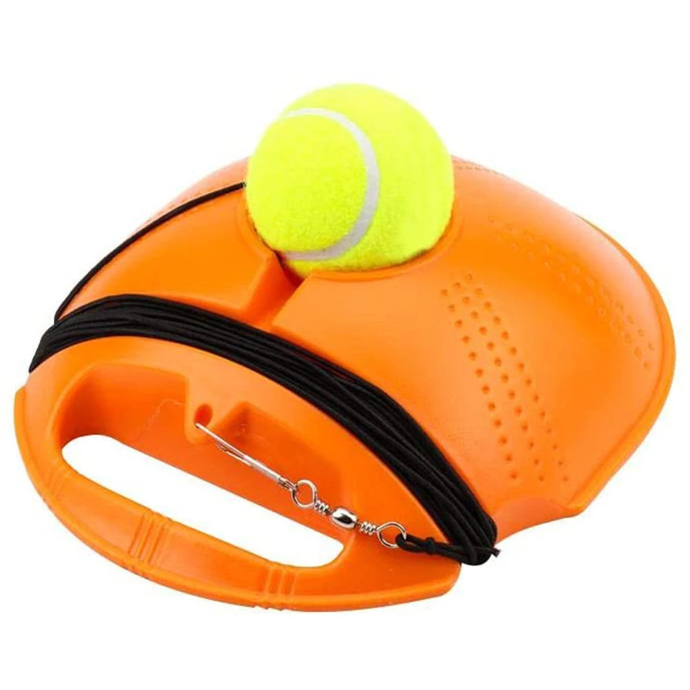 Solo Tennis Training Kit Rebound Ball with Long Elastic Rope Tennis Practice Rebounder Equipment for Self Tennis Practice