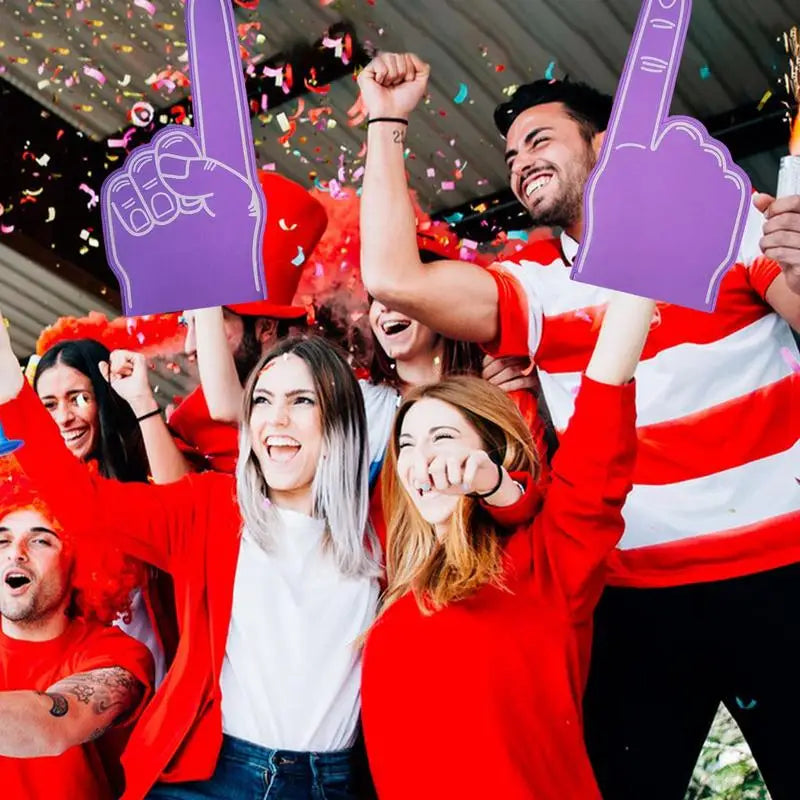 Foam Finger Universal Large Foam Hand Sports Cheerleading Props Sports Favors Cheering Palm Party Props Finger for Sports Events