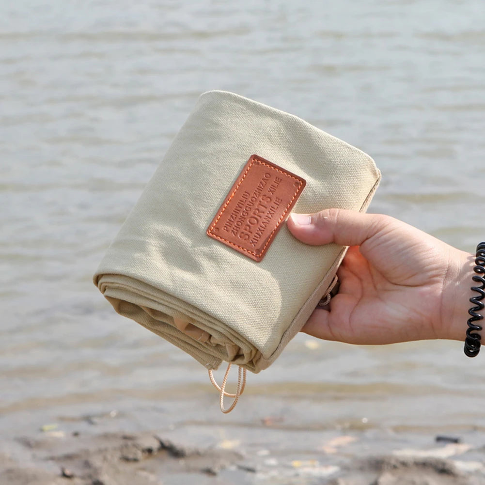 Folding Portable Fishing Gear Storage Bag Large Capacity Fishing Umbrella Bag Thickening Canvas Rod Bag Fishing Gear Accessories