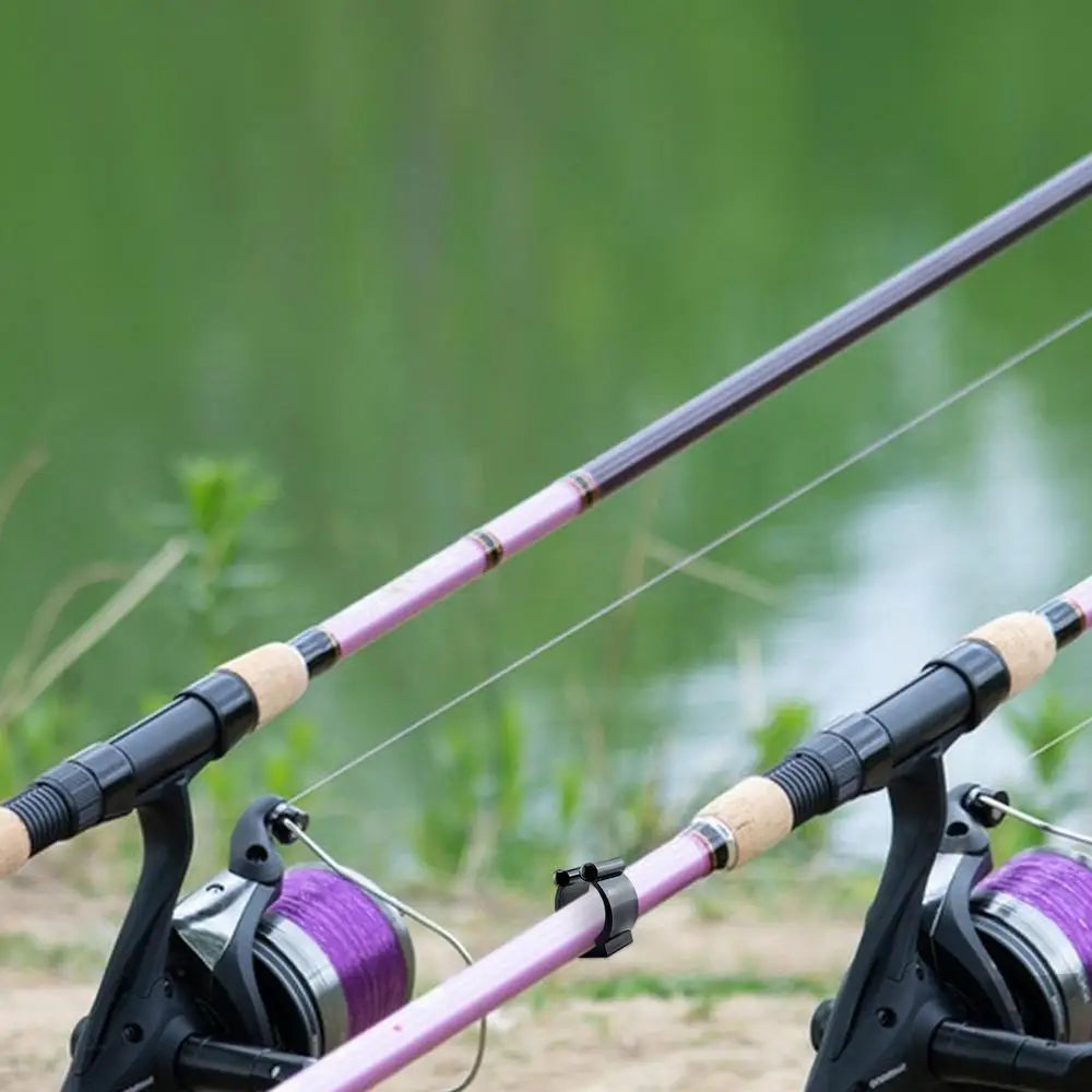 1Pc Nylon Portable Fishing Rod Clips Fishing Club Positioning Clamps Holder Wall Mounted Organizer Billiards Pole Rack 17mm/24mm