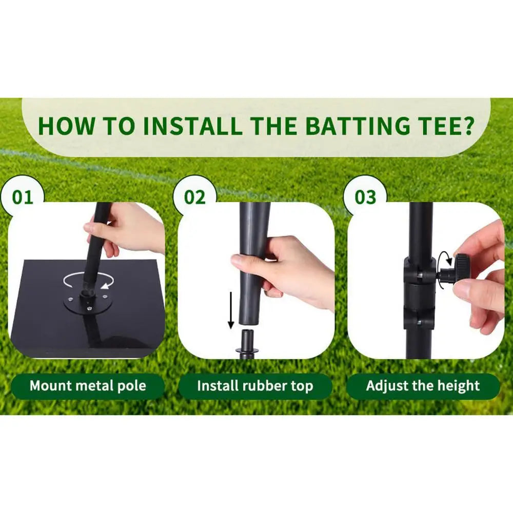 Portable Stand Base Tee Heavy Duty Baseball & Softball Batting Tees Stand Base Tee Softball Training Equipment Portable Batting