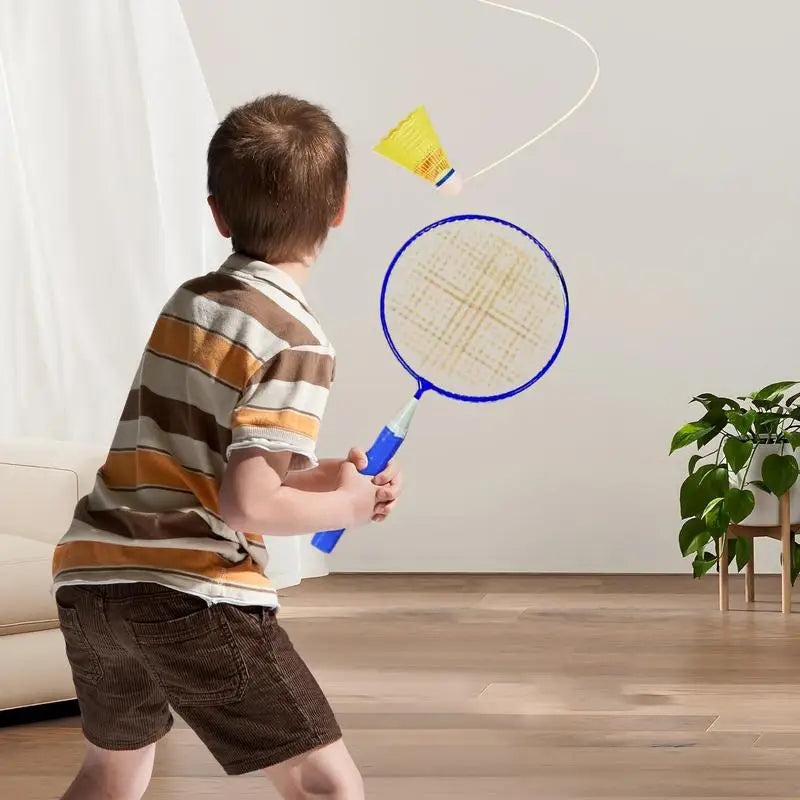 Automatic Rebound Badminton Trainer Badminton Single-Player Rebound Trainer Self Study Badminton Trainer Set Automatic