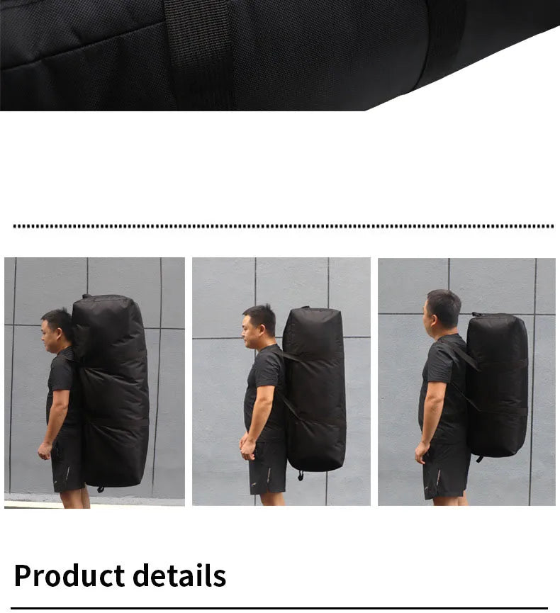 Super Large Capacity Travel Bag Outdoor Camping Backpack Waterproof Handbag 1680D Oxford Cloth Luggage Bag 55L/100L/150L