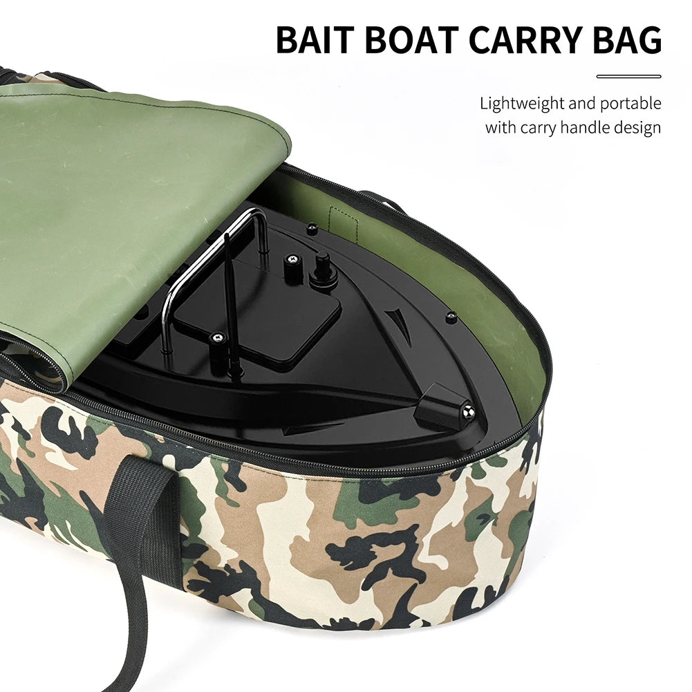 Fishing Boat Storage Bag Water Repellent Fishing Tackle Bag Double Zipper Bait Boat Storage Bag with Handle Fishing Equipment
