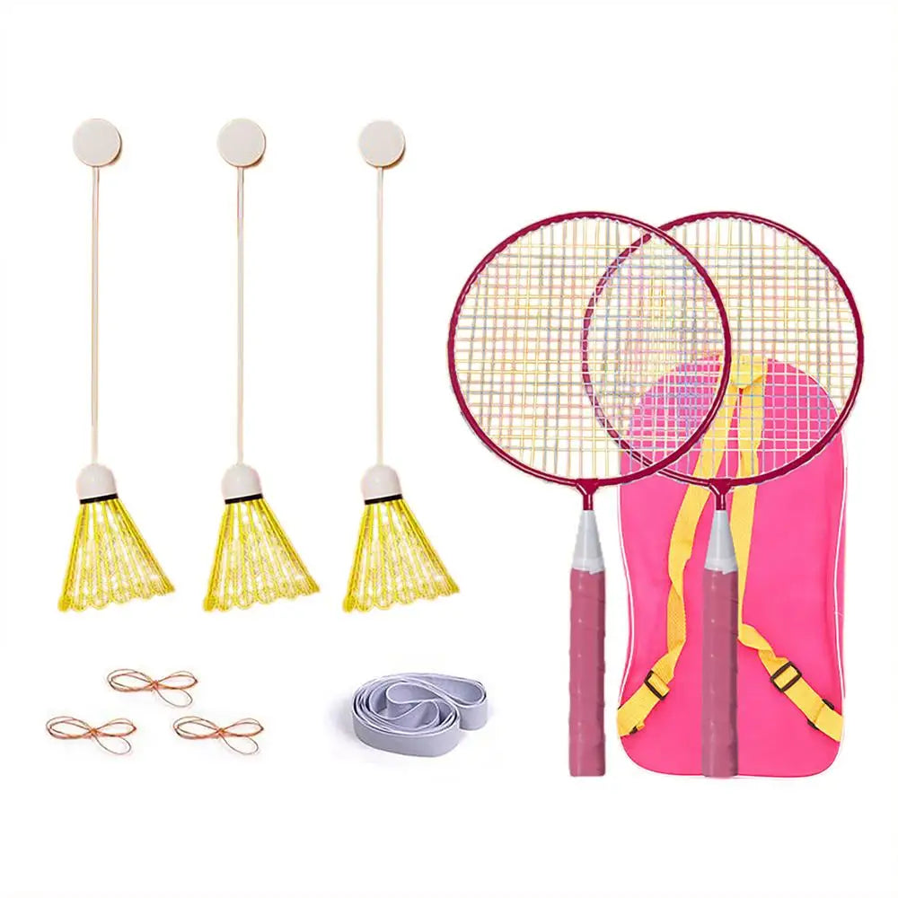 Automatic Rebound Badminton Trainer Badminton Single-Player Rebound Trainer Self Study Badminton Trainer Set Automatic