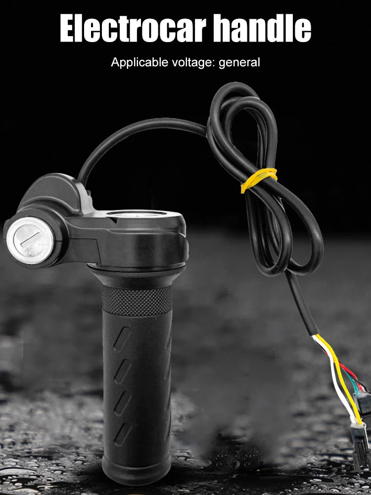 Electric Bike Scooter Twist Throttle Grip Universal Voltage E-Bike Throttle Grip Scooter Handle Vehicle Speed Regulating Handle