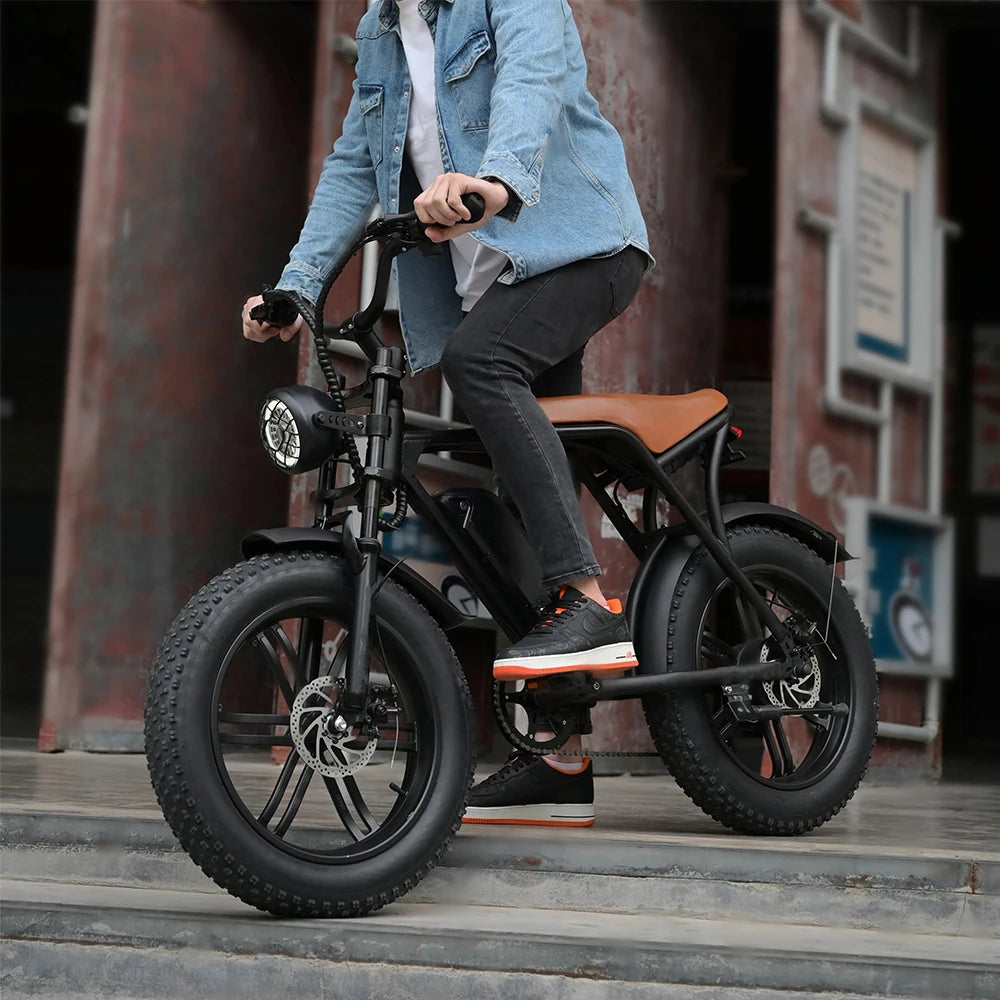 HX V8 1000W Adults Electric Bike Bicycle 48V 20AH 20 Inch Fat Tire electric bikes ebike Mountain Oil Brake 1000W Ebikes