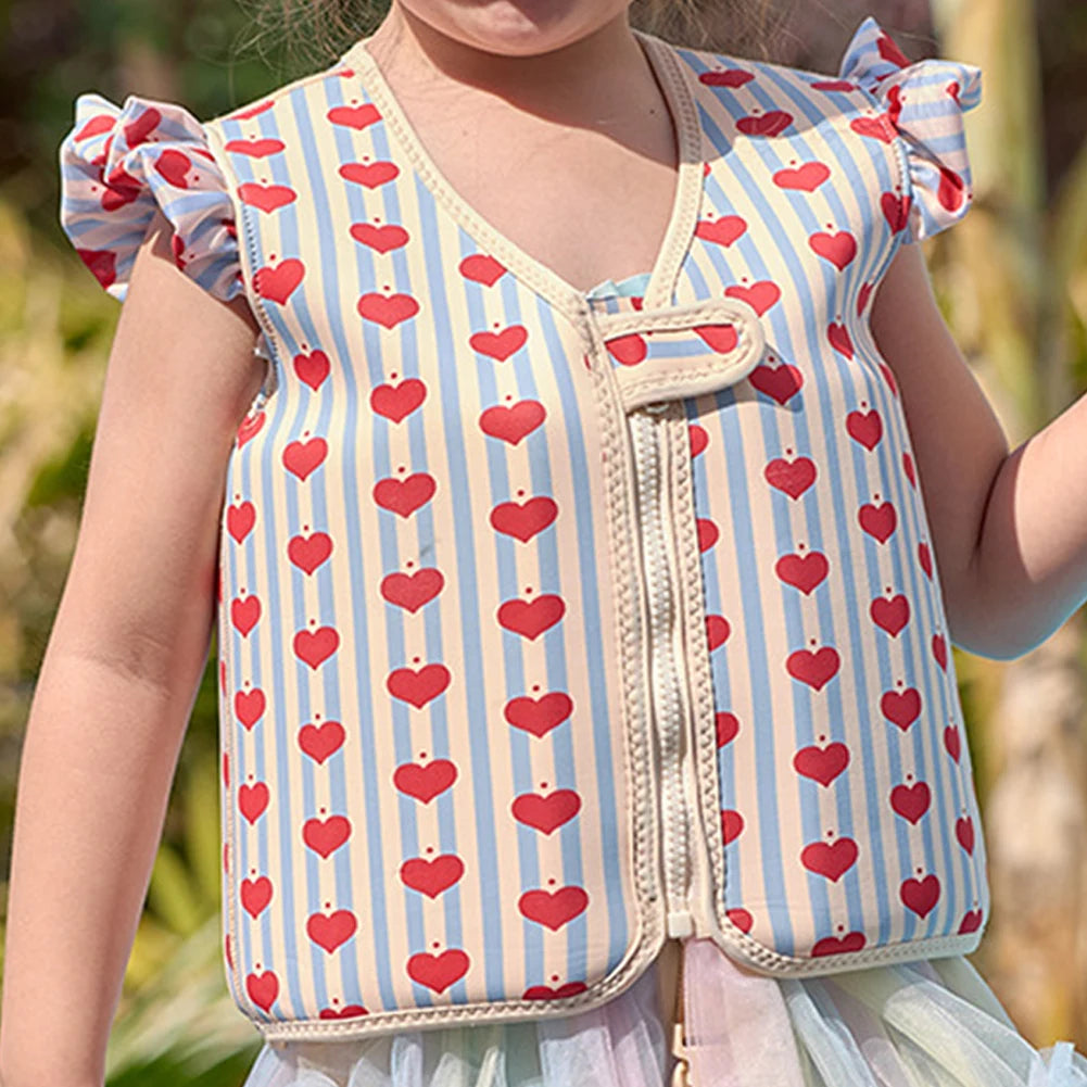 Kids Life Vest Toddlers Swim Vest Cartoon Swimsuit Children Swimming Aid Buoyancy Floatation Jackets Swimming Pool Accessories