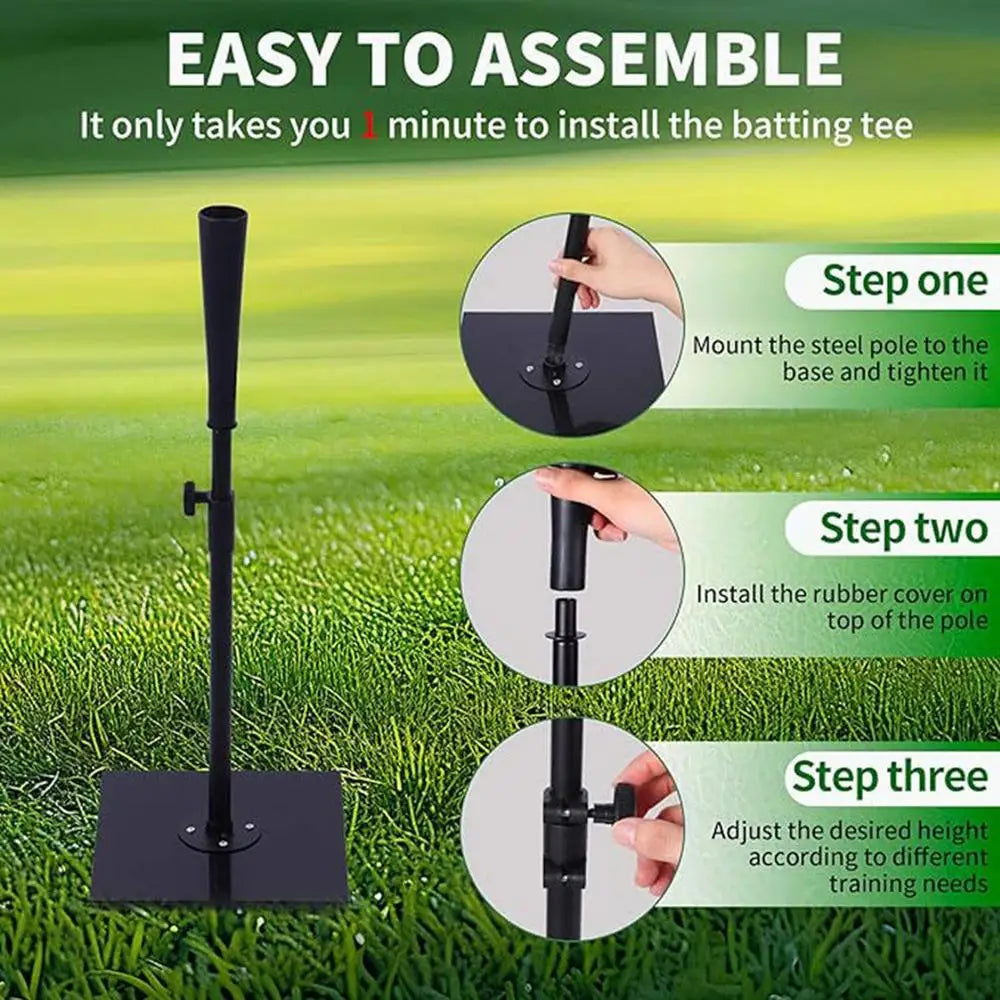 Portable Stand Base Tee Heavy Duty Baseball & Softball Batting Tees Stand Base Tee Softball Training Equipment Portable Batting