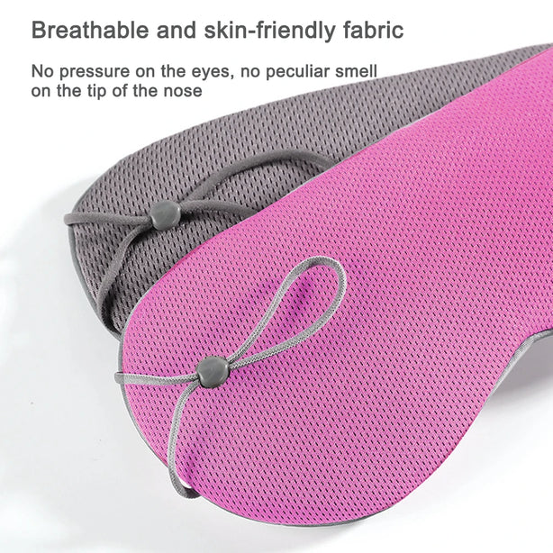 Sleeping Eye Mask Korean Style Warm And Cool Dual Use Adjustable Travel Light Blocking Breathable Eye Cover Blindfold Eye Patch