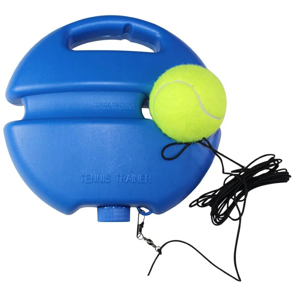 Solo Tennis Training Kit Rebound Ball with Long Elastic Rope Tennis Practice Rebounder Equipment for Self Tennis Practice