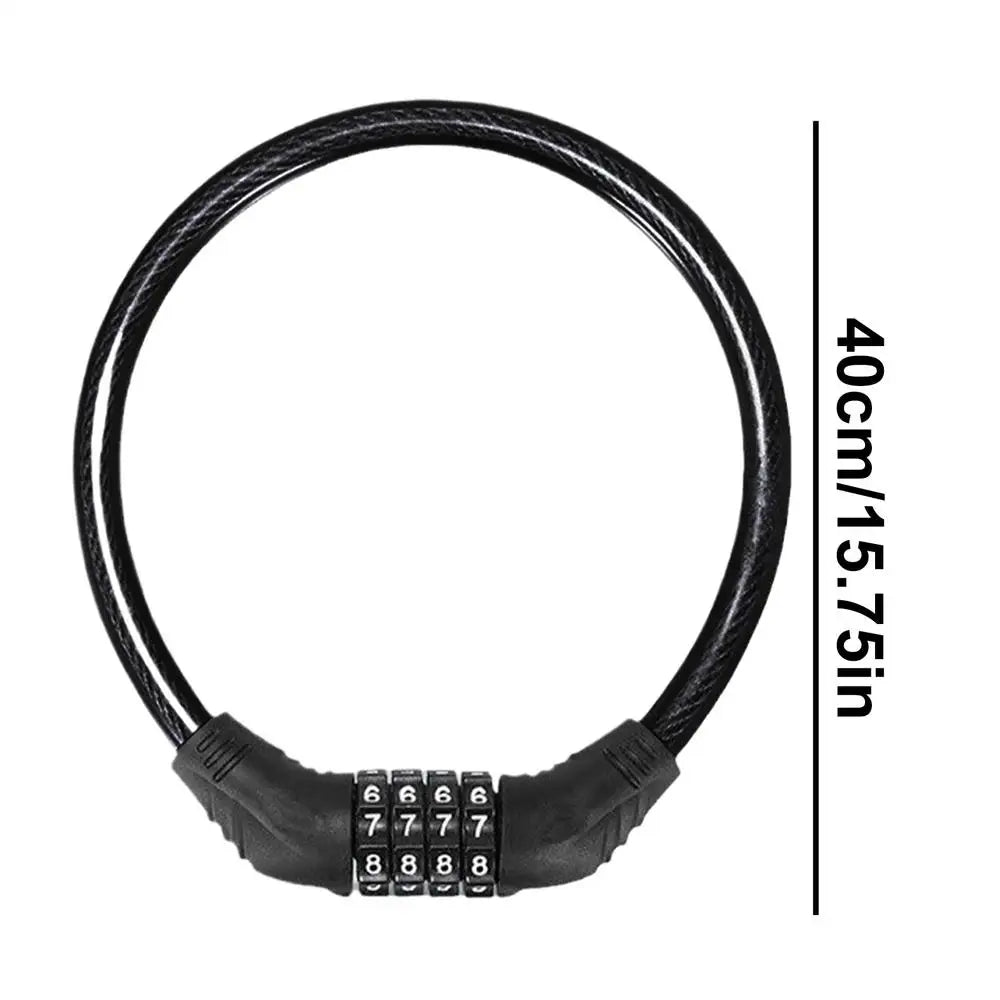 Anti-Theft Bicycle Combination Lock Combination Bikes Lock 4 Digit Heavy Duty Keyless Bicycles Lock For Electric Scooter Bikes