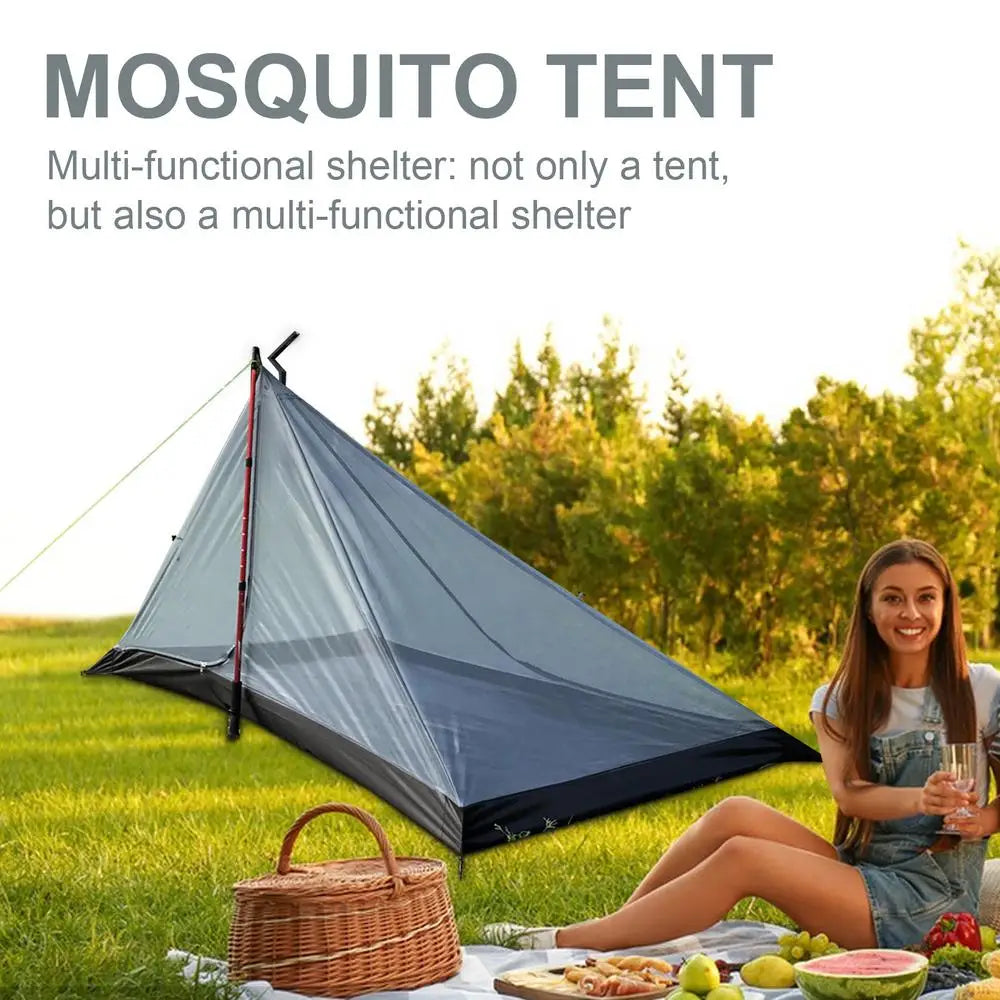 Outdoors Mesh Tent 2 People Outdoor Lightweight Mesh Net Portable Ultra-Light Finest Holes Camping Tent With Zipper For Patio