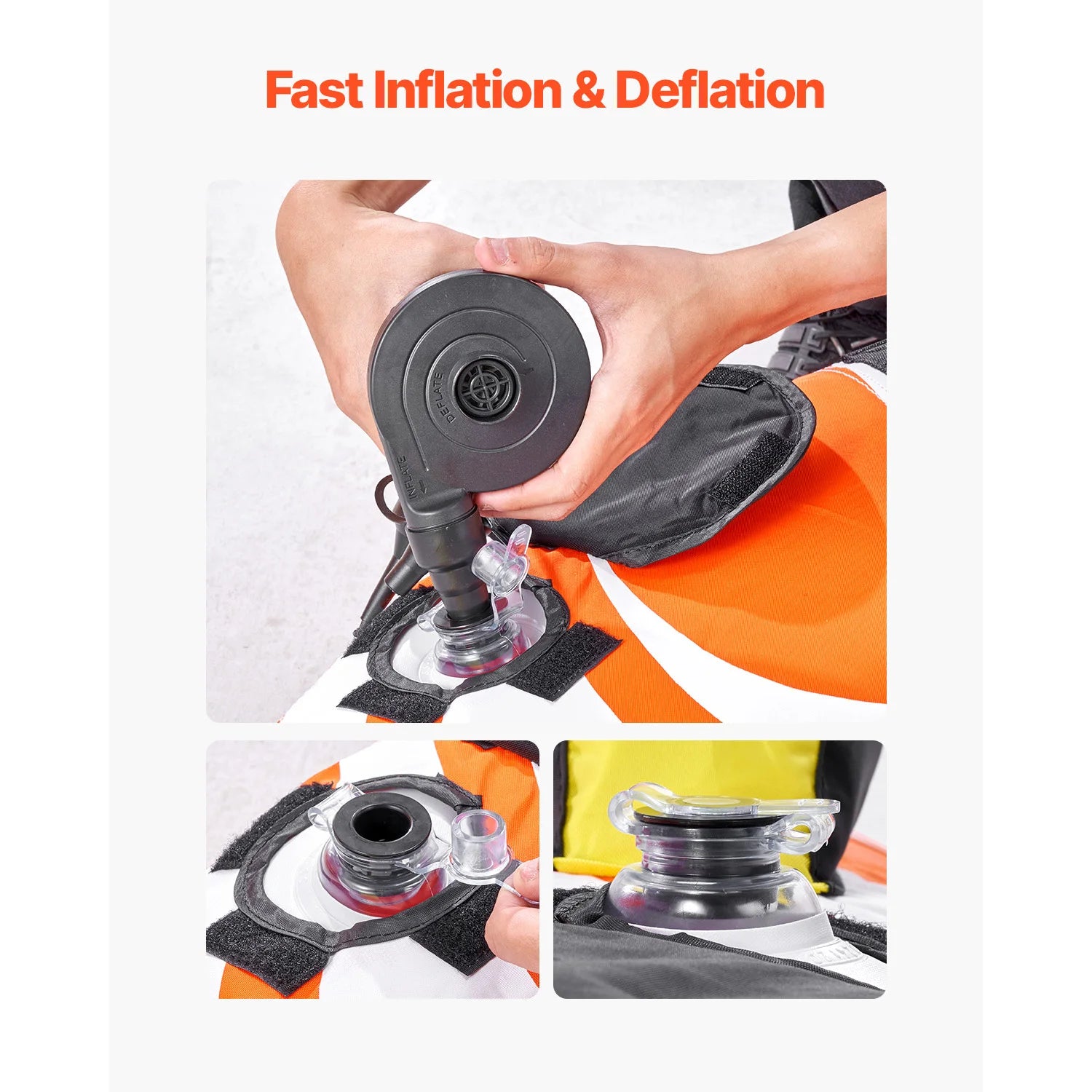 SucceBuy 1-2Riders Towable Tubes for Boating Inflatable Towable Tube for Boat to Pull 340lbs Boat Tubes with Fin for Water Sport