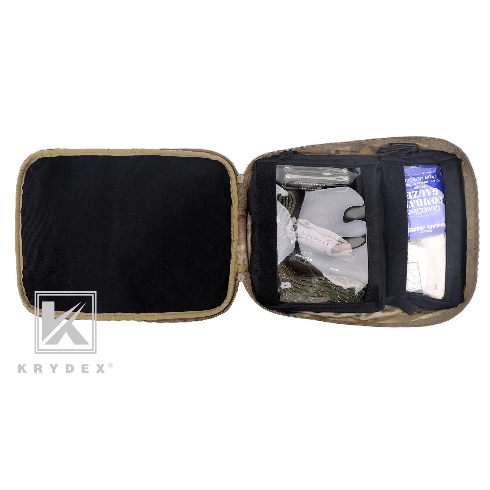 KRYDEX S/L Clear Top Inser for D3 First Aid Bag for Camping Travel Medical Storage Case Bagr Outdoor Survival Medical Kit Empty