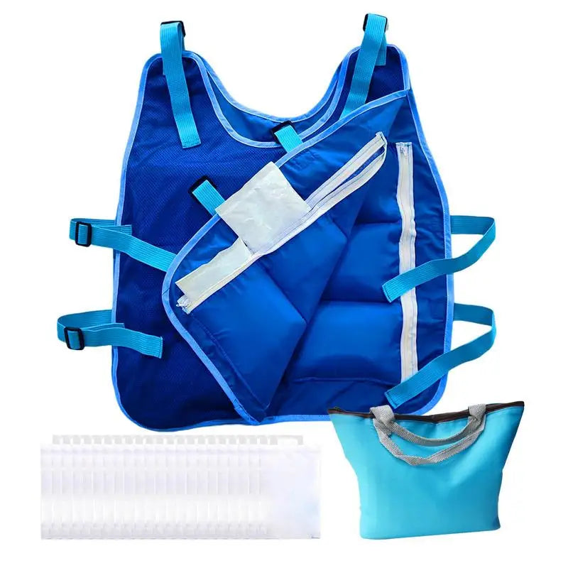 Outdoor Summer Cooling Vest Ice Jacket Water Evaporative Cool Shirt High-Temperature Protective Clothes Sport Camping Supplies