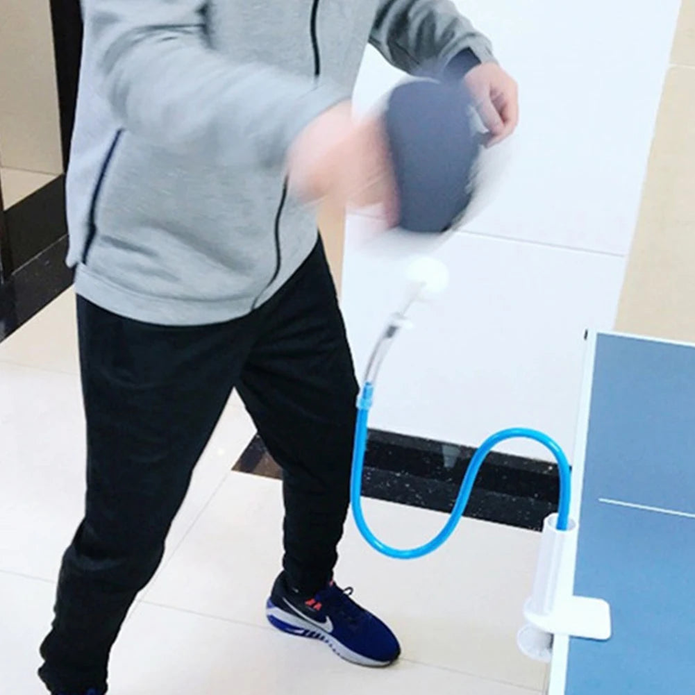 Table Tennis Ball Trainer Fixed Table Tennis Training Device Rapid Rebound Ping Pong Machine with Table Clamp for Beginners