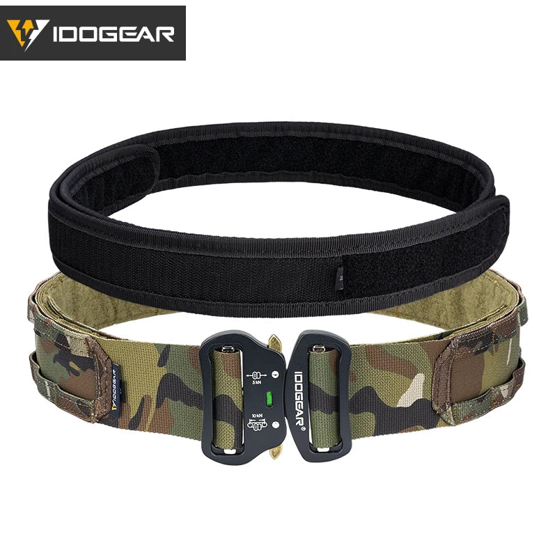 IDOGEAR 2 inch Tactical Belt Combat Quick Release Buckle MOLLE  Hunting Combat Belt Durable 3414