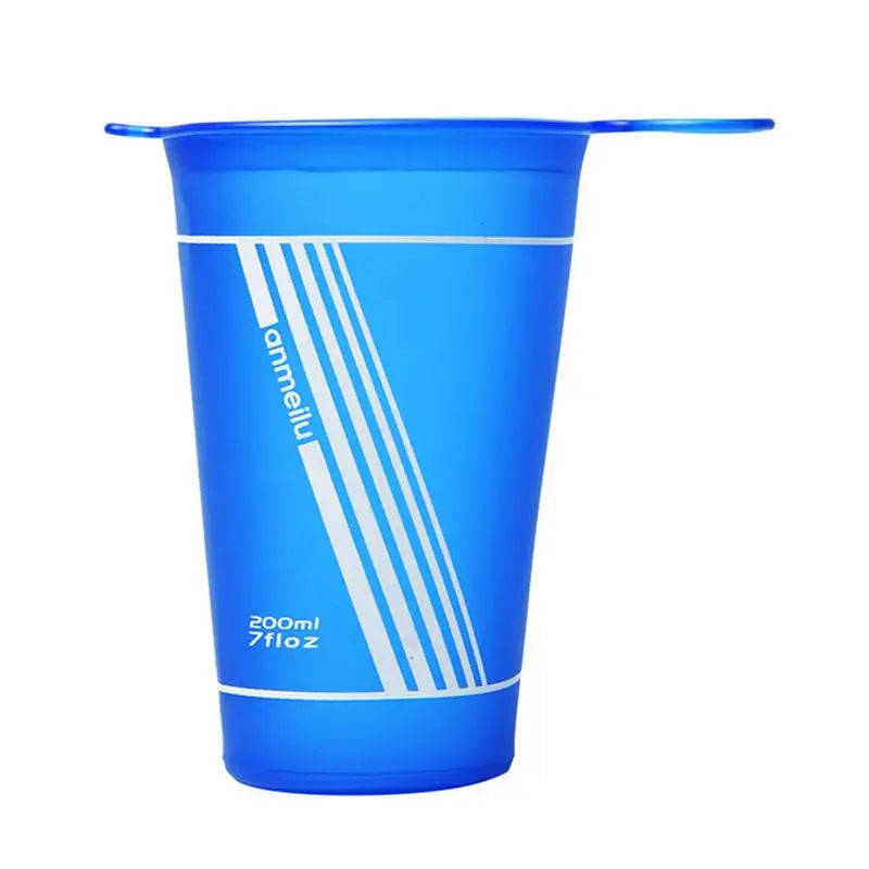 BPA Free Folding Water Bottle for Outdoor Sports, Portable Drinking Mugs, Soft Cup, Cycling, Running, Hiking, 200ml