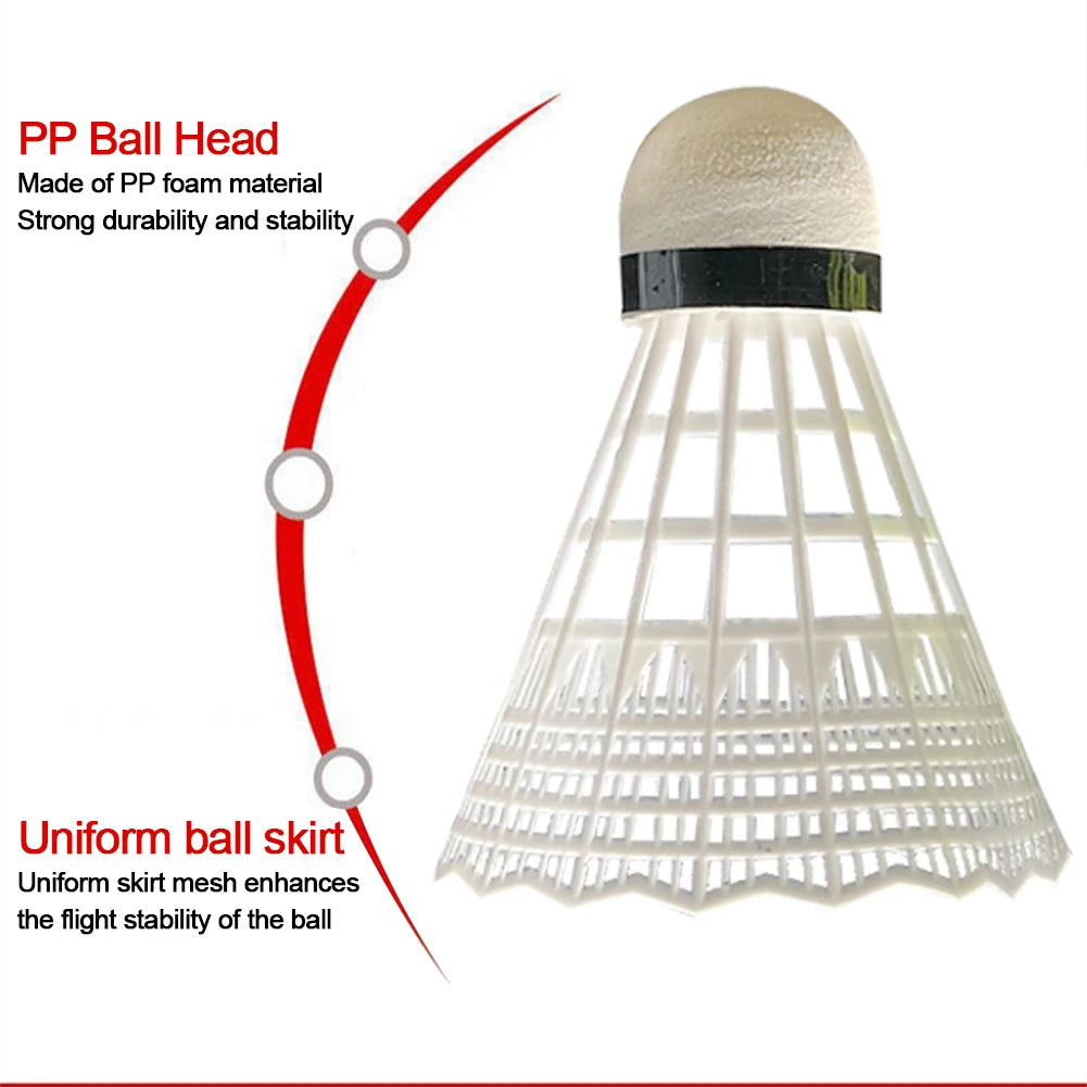3/6 Pcs High Speed Badminton Birdies Great Stability Badminton Ball Outdoor & Indoor Use Nylon Badminton for Beginner Practice