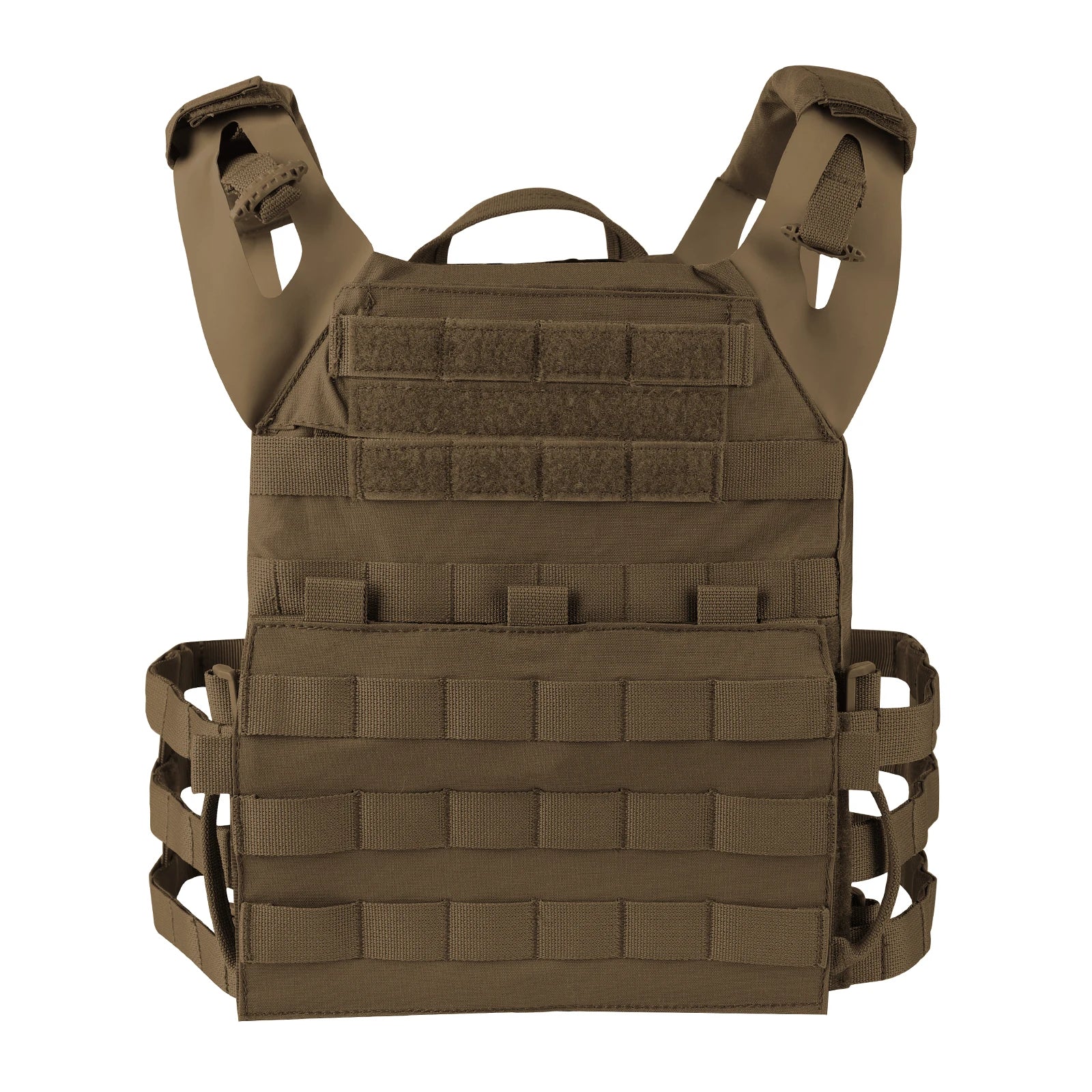 KRYDEX 500D Nylon Tactical Vest Jumpable Plate Carrier MOLLE Front Flap Panel Backpack Hunting Ranger Green Camo Men's Vest