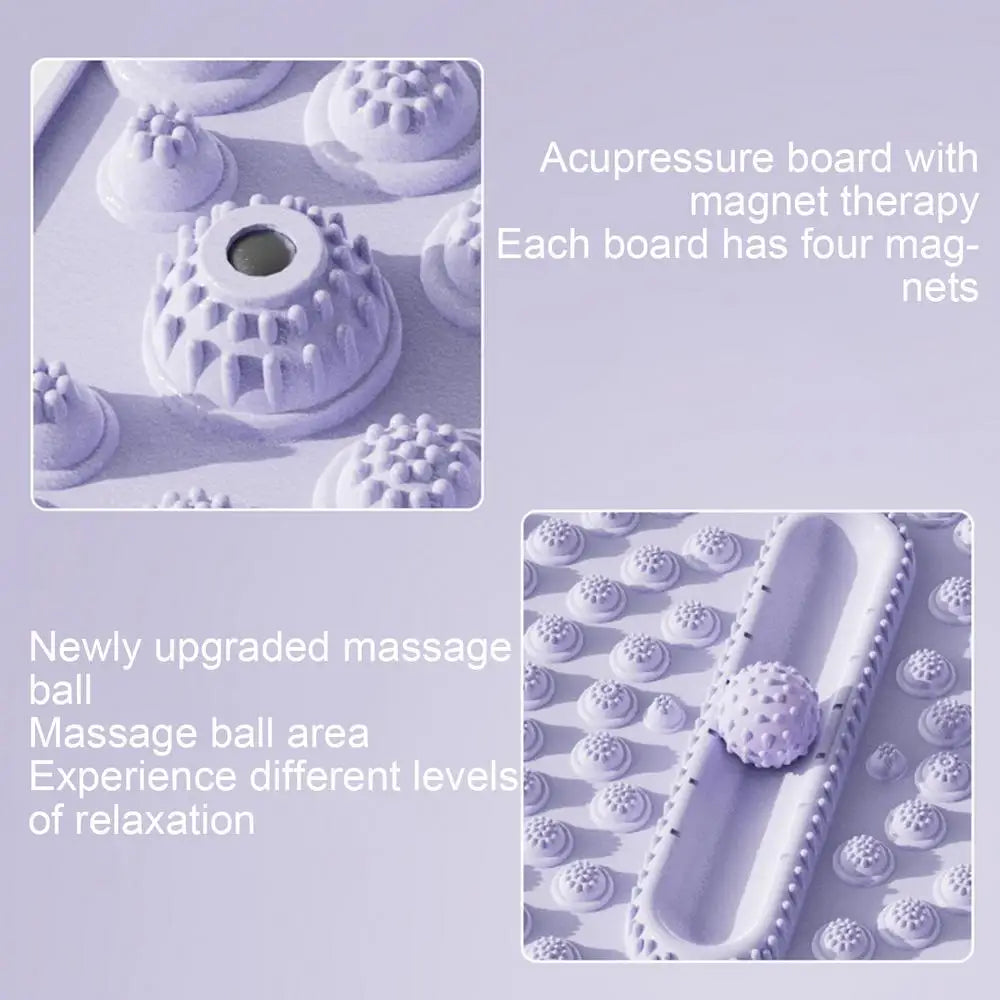 Pressure Point Foot Mat Relaxing Feet Pressure Point Pad Foldable Particle Foot Massager Mat Foot Pressure Point Pad Mat For