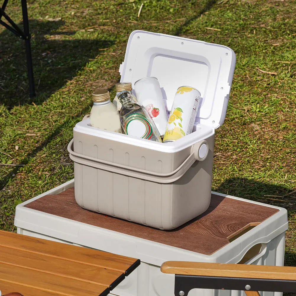 5/6L Portable Outdoor Incubator Large Capacity Food Storage Box Cooler Ice Bottle Cooler Mini Fridge Camping Refrigerator