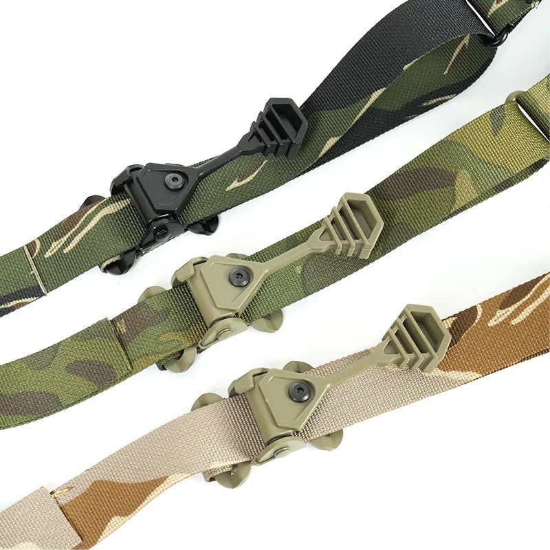 Tactical QD Quick Release Sling Shoulder Strap Weapon Gun 2 Points Connect Adjustable Rifle Strap Outdoor Camping Accessories