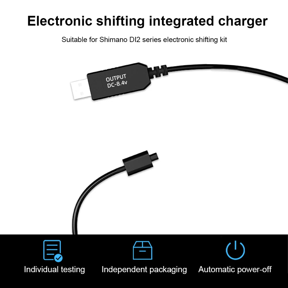 Variable Speed Charging Plug Design For Shimano Di2 Road Mountain E-Variable Speed All-In-One Charger With Full Power Off