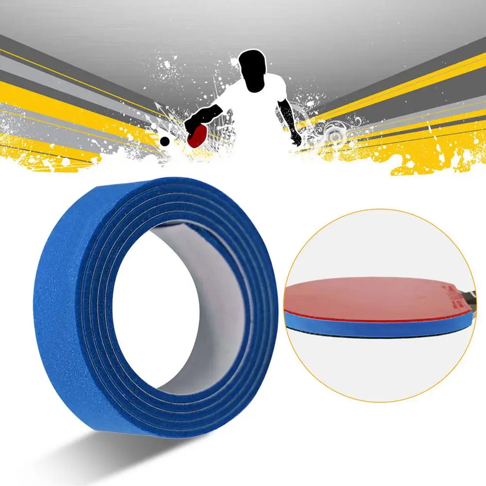 Table Tennis Side Tape Sponge Table Tenni Racket Side Protector Bats Accessories With 1-2mm Thickness 9-10mm WidthRed/Black/Blue