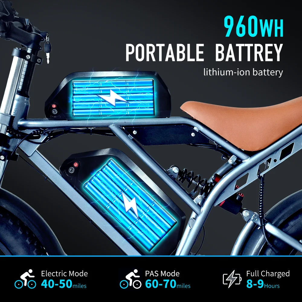 DEEPOWER QS7 Max Electric Bicycle 2000W Brushless Motors MTB E-bike 48V 35AH Lithium Battery Speed 50Km/h Adult Off Road Ebike