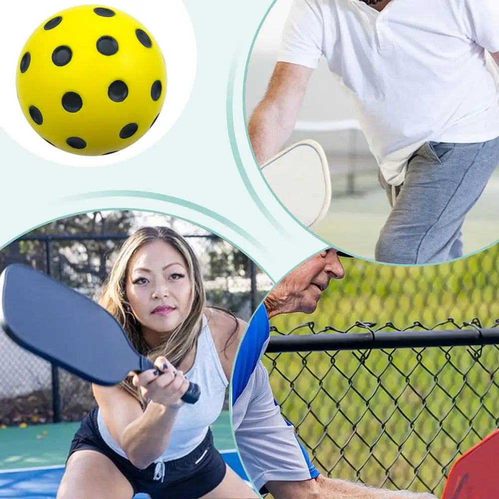 Pickleball Foam Balls PU Foam Indoor Pickleballs Consistent Bounce Practice Ball For kids Adults Pickleball Training