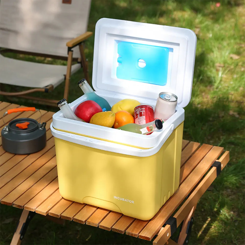 15/6L Cooler Box Portable Camping Refrigerator Incubator Large Capacity Car Ice Bucket Heat Preservation Camping BBQ Equipment