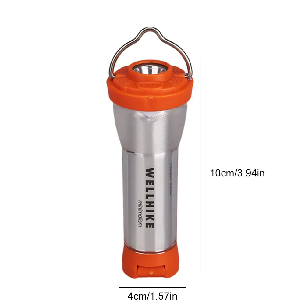 WELLHIKE LED Portable Tent Lamp with Magnetic Base Handheld Emergency Light USB Charging Flashlight for Outdoor Camp Hike Gadget