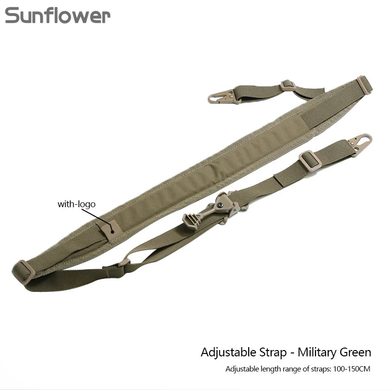 US Warehouse Tactical Nylon Rifle Sling Quick Adjustment 2 Point Padded Combat Modular Hunting Shooting Equipment Accessories