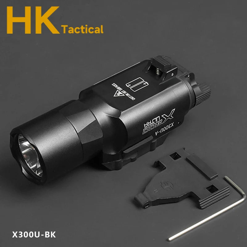 SF M300C M600C M600 Airsoft Flashlight Tactical Torch Rifle Hunting Weapon Scout Light PEQ15 Red Dot Indicator Fit 20mm Rail
