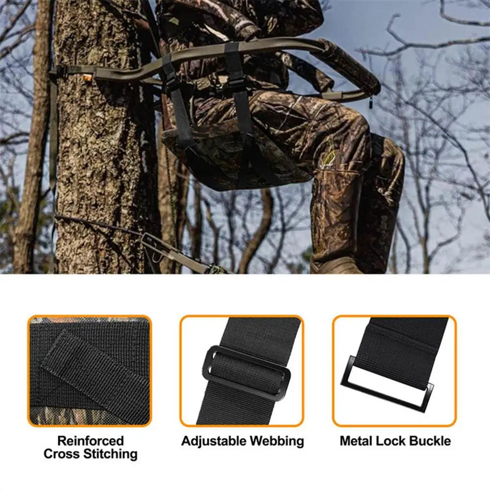 Tree Seat Cushion Pad Adjustable Tree Stand Seat Cushion Adjustable Tree Stand Seat Pad Accessories For Hunting Multifunctional