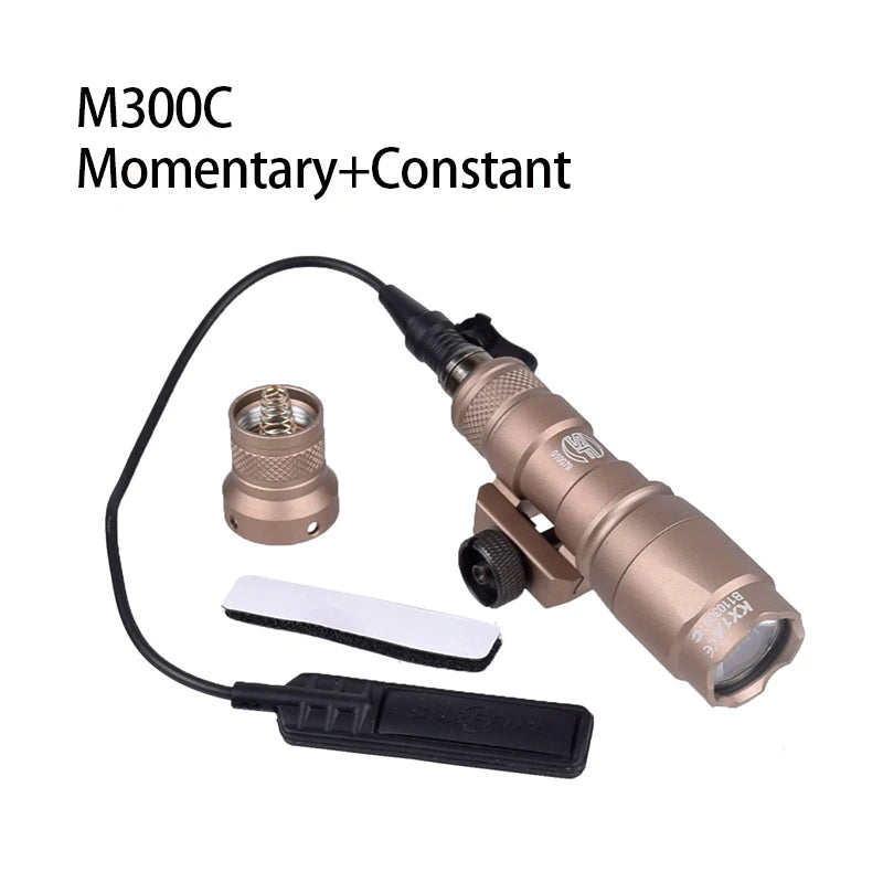 US Warehouse Airsoft SureFire X300/M300/M600 Series Pistol Gun Flashlight 20mm Rail Hunting Ar 15 Accessories Tactical Gear