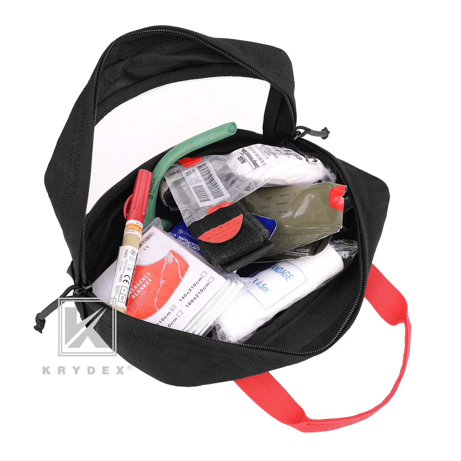 KRYDEX S/L Clear Top Inser for D3 First Aid Bag for Camping Travel Medical Storage Case Bagr Outdoor Survival Medical Kit Empty