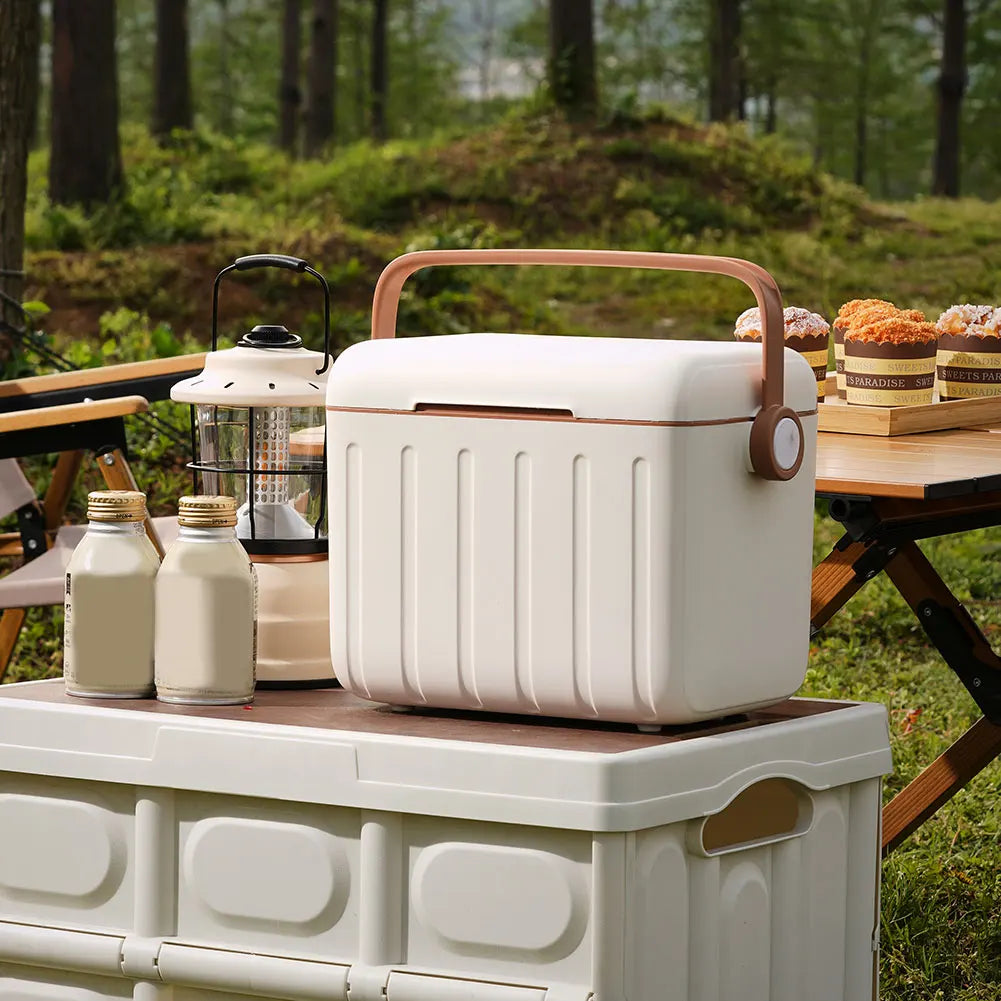 5/6L Portable Outdoor Incubator Large Capacity Food Storage Box Cooler Ice Bottle Cooler Mini Fridge Camping Refrigerator