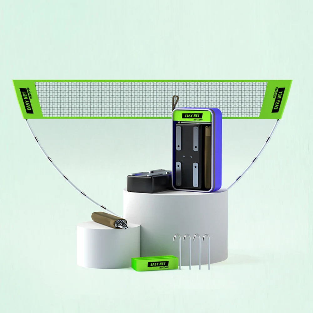 Professional Badminton Net Badminton Training Net Easy Setup Height Adjustable Volleyball Net with Carry Bag for Outdoor Indoor