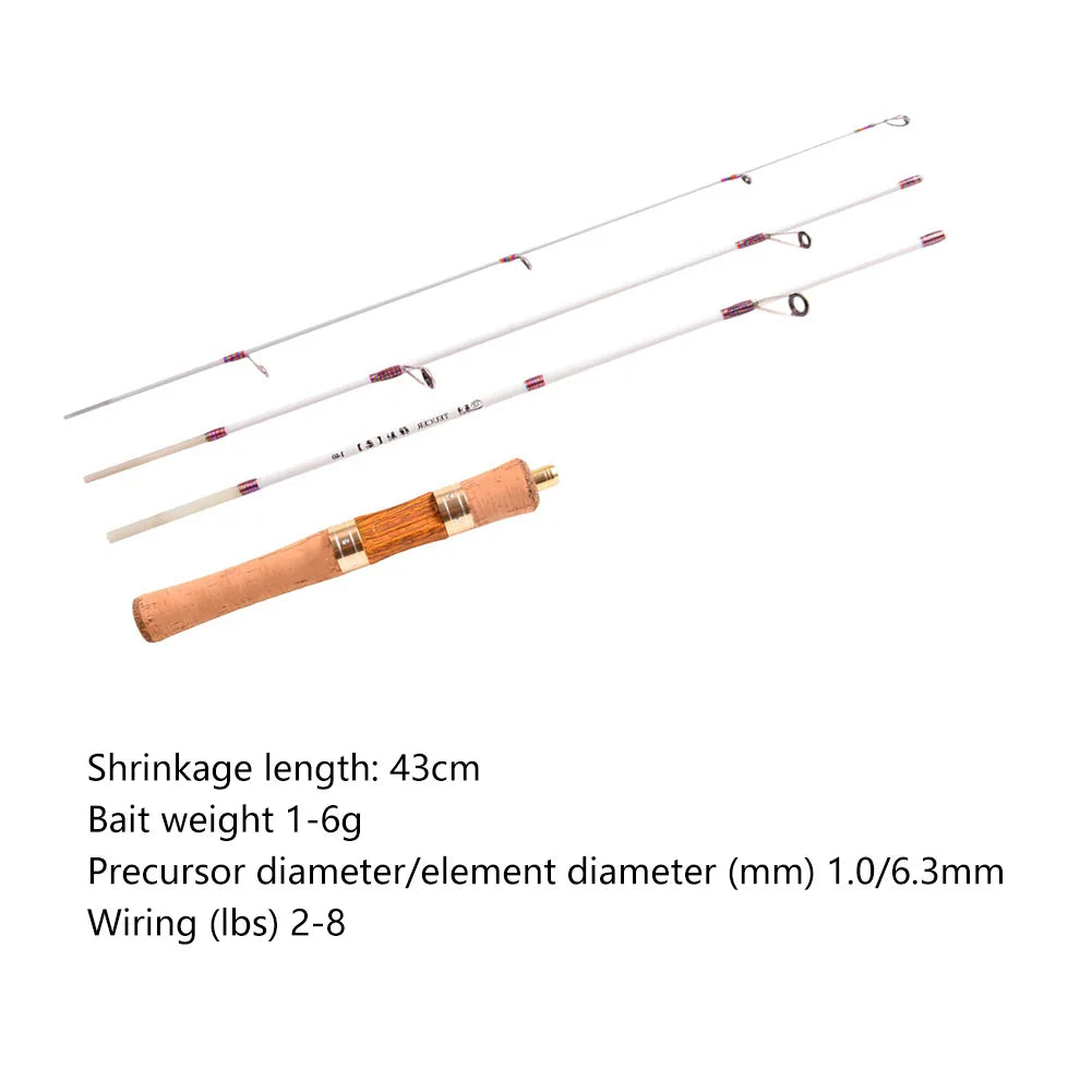 Soft Feeder Fishing Pole Mini Fishing Pole Telescopic Rotatable Portable Ultra-light Outdoor Accessories for Lakes Reservoirs