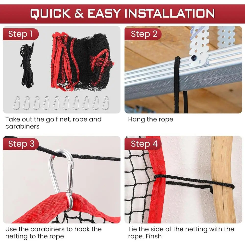 Softball Practice Net 10x10ft Football Trainer Golf Throwing Rebounder Netting Ball Sports Practice Hitting Net For Baseball