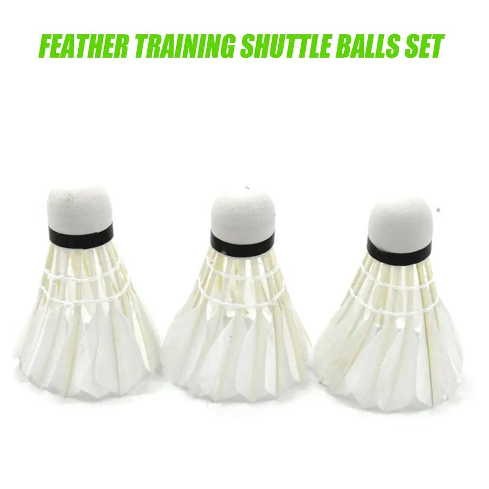 12PCS Badminton Shuttlecock duck Feather Badminton Shuttlecock Training Sports High Speed Badminton Ball