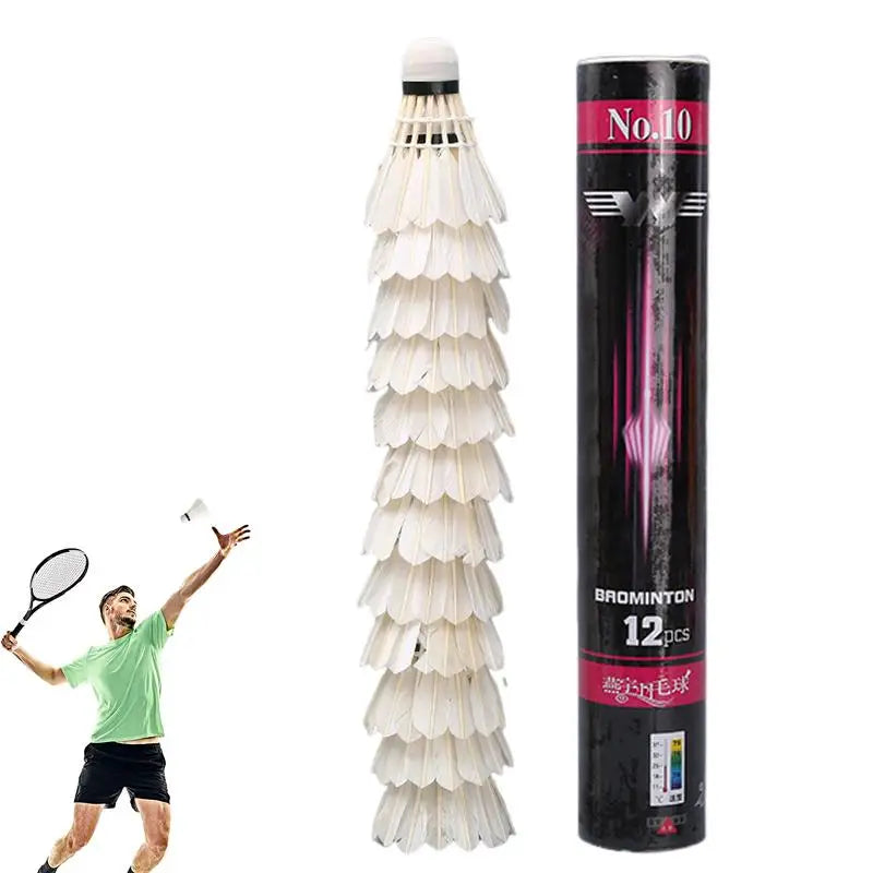 Professional Natural Duck Feather Badminton Shuttlecocks High Speed Training Badminton Ball Lightweight Shuttlecock For Training