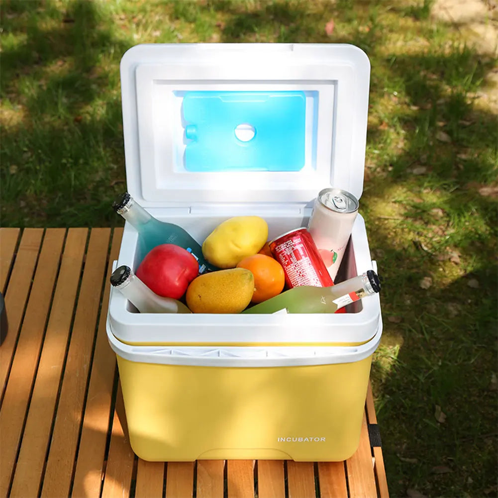 15/6L Cooler Box Portable Camping Refrigerator Incubator Large Capacity Car Ice Bucket Heat Preservation Camping BBQ Equipment